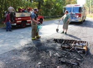 Firefighters Respond to Couch Fire Along Old Route 209, Schuylkill Township, 9-26-2014 (9)