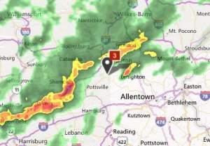 from Weather dot com, Tamaqua PA