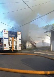 Garage Fire, photos by Denise Gehrman, East Mahanoy Avenue, Mahanoy City, 9-7-2014 (1)
