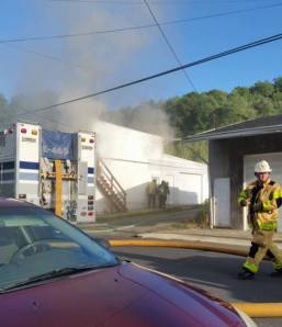 Garage Fire, photos by Denise Gehrman, East Mahanoy Avenue, Mahanoy City, 9-7-2014 (2)