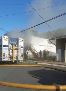 Garage Fire, photos by Denise Gehrman, East Mahanoy Avenue, Mahanoy City, 9-7-2014 (6)