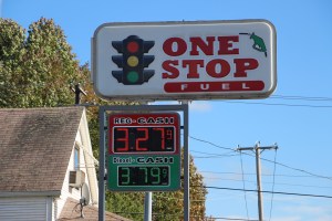 Gas Prices, 87, One Stop Fuel, Rush Township, 9-27-2014 (2)
