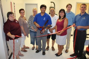 Pictured from left are Kris Danner, IT Director, YMCA of Reading and Berks County; Linda Yulanavage, Executive Director, Tamaqua Area Chamber of Commerce; Kim Johnson, President/CEO, YMCA of Reading and Berks County; Nick Zigmant, Executive Director, Tamaqua YMCA; Tom Cara, Board President, Tamaqua YMCA; Kerry Dowd;  Bill Moyer; and Micah Gursky.