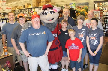 Pictured is a TamaquaArea.com photo taken on June 7, 2014 with a visit from Iron Pigs mascot FeFe.