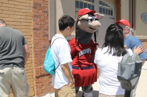 Iron Pigs FeFe visits M & S Hardware, Tamaqua, 6-7-2014 (3)