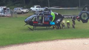 Medivac 7, by Denise Lee Coppens, Ballfield, Catawissa Street, Tuscarora, 9-17-2014 (1)