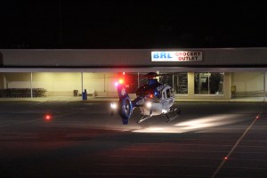 Medivac Helicopter Landing, Jamesway Plaza, Tamaqua, 9-19-2014 (27)