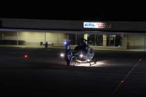 Medivac Helicopter Landing, Jamesway Plaza, Tamaqua, 9-19-2014 (30)