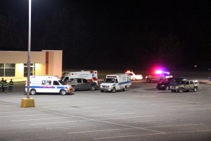 Medivac Helicopter Landing, Jamesway Plaza, Tamaqua, 9-19-2014 (33)