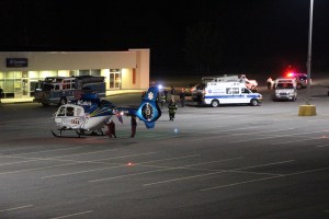 Medivac Helicopter Landing, Jamesway Plaza, Tamaqua, 9-19-2014 (64)