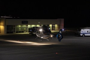 Medivac Helicopter Landing, Jamesway Plaza, Tamaqua, 9-19-2014 (71)