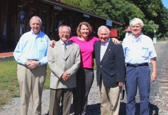 tured from left are former Reading Mayor Tom McMahon (2004-2012), Dr. Wendler, translator Donna Blagg of St. Louis Missouri, Dr. Peter Yasenchak - Director of Research, Schuylkill County Historical Society, and Donnie Serfass - Tamaqua Historical Society.