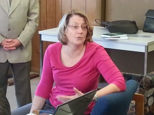 Professor Dr Eugen Wendler talks, Friedrich List, Library, Train Station, Tamaqua (100)