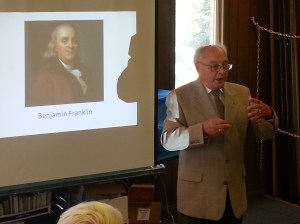 Professor Dr Eugen Wendler talks, Friedrich List, Library, Train Station, Tamaqua (103)