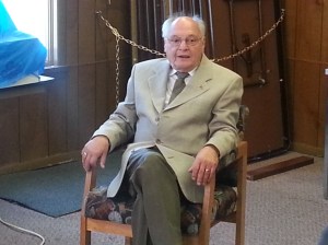 Professor Dr Eugen Wendler talks, Friedrich List, Library, Train Station, Tamaqua (104)