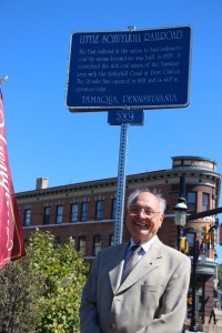 Professor Dr Eugen Wendler talks, Friedrich List, Library, Train Station, Tamaqua (20)