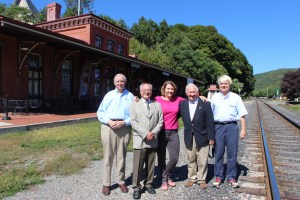 Professor Dr Eugen Wendler talks, Friedrich List, Library, Train Station, Tamaqua (5)