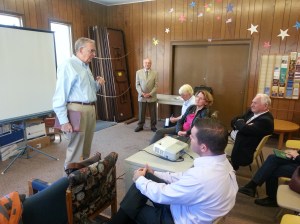 Professor Dr Eugen Wendler talks, Friedrich List, Library, Train Station, Tamaqua (55)