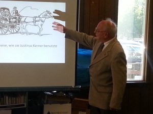 Professor Dr Eugen Wendler talks, Friedrich List, Library, Train Station, Tamaqua (81)