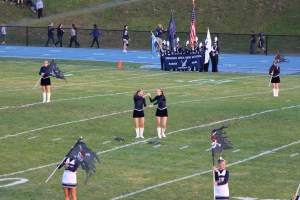 Raider Marching Band during Football Game, Sports Stadium, Tamaqua, 9-19-2014 (118)