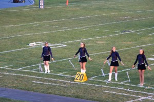 Raider Marching Band during Football Game, Sports Stadium, Tamaqua, 9-19-2014 (185)