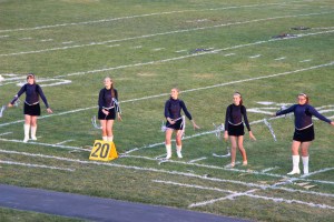 Raider Marching Band during Football Game, Sports Stadium, Tamaqua, 9-19-2014 (186)