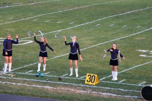 Raider Marching Band during Football Game, Sports Stadium, Tamaqua, 9-19-2014 (189)