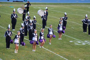 Raider Marching Band during Football Game, Sports Stadium, Tamaqua, 9-19-2014 (204)