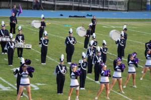 Raider Marching Band during Football Game, Sports Stadium, Tamaqua, 9-19-2014 (206)