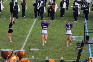Raider Marching Band during Football Game, Sports Stadium, Tamaqua, 9-19-2014 (217)