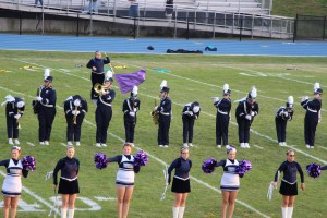 Raider Marching Band during Football Game, Sports Stadium, Tamaqua, 9-19-2014 (223)