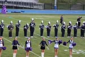 Raider Marching Band during Football Game, Sports Stadium, Tamaqua, 9-19-2014 (224)