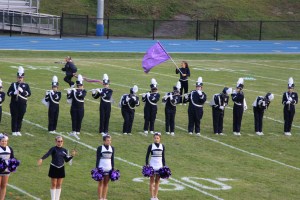 Raider Marching Band during Football Game, Sports Stadium, Tamaqua, 9-19-2014 (225)