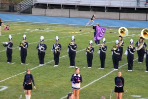 Raider Marching Band during Football Game, Sports Stadium, Tamaqua, 9-19-2014 (229)