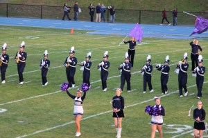 Raider Marching Band during Football Game, Sports Stadium, Tamaqua, 9-19-2014 (231)