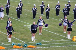 Raider Marching Band during Football Game, Sports Stadium, Tamaqua, 9-19-2014 (236)