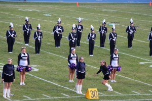 Raider Marching Band during Football Game, Sports Stadium, Tamaqua, 9-19-2014 (237)