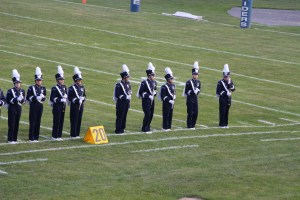 Raider Marching Band during Football Game, Sports Stadium, Tamaqua, 9-19-2014 (249)