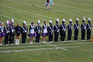 Raider Marching Band during Football Game, Sports Stadium, Tamaqua, 9-19-2014 (251)