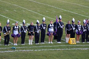 Raider Marching Band during Football Game, Sports Stadium, Tamaqua, 9-19-2014 (254)