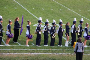 Raider Marching Band during Football Game, Sports Stadium, Tamaqua, 9-19-2014 (258)