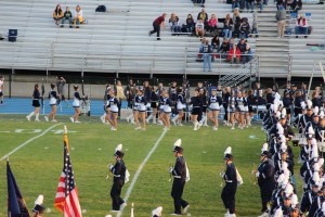 Raider Marching Band during Football Game, Sports Stadium, Tamaqua, 9-19-2014 (27)