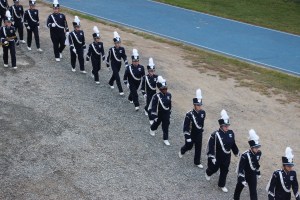 Raider Marching Band during Football Game, Sports Stadium, Tamaqua, 9-19-2014 (278)