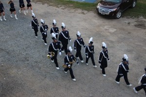 Raider Marching Band during Football Game, Sports Stadium, Tamaqua, 9-19-2014 (279)