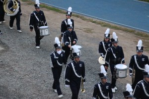 Raider Marching Band during Football Game, Sports Stadium, Tamaqua, 9-19-2014 (292)