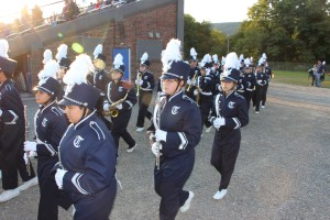 Raider Marching Band during Football Game, Sports Stadium, Tamaqua, 9-19-2014 (3)