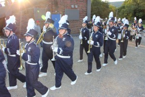 Raider Marching Band during Football Game, Sports Stadium, Tamaqua, 9-19-2014 (4)