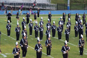 Raider Marching Band during Football Game, Sports Stadium, Tamaqua, 9-19-2014 (42)