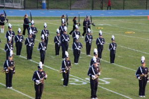 Raider Marching Band during Football Game, Sports Stadium, Tamaqua, 9-19-2014 (44)