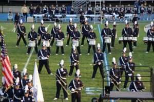 Raider Marching Band during Football Game, Sports Stadium, Tamaqua, 9-19-2014 (47)